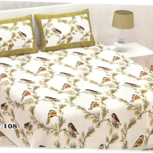 Bird Design Bedspread Set