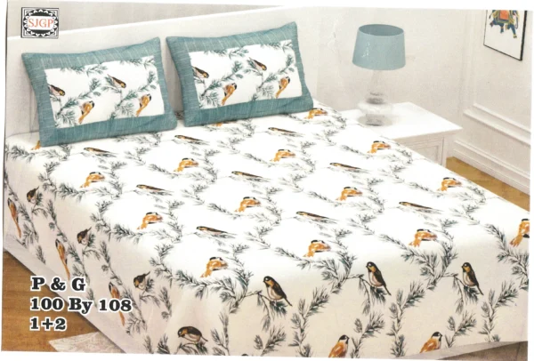 Bird Print Bedsheet Set