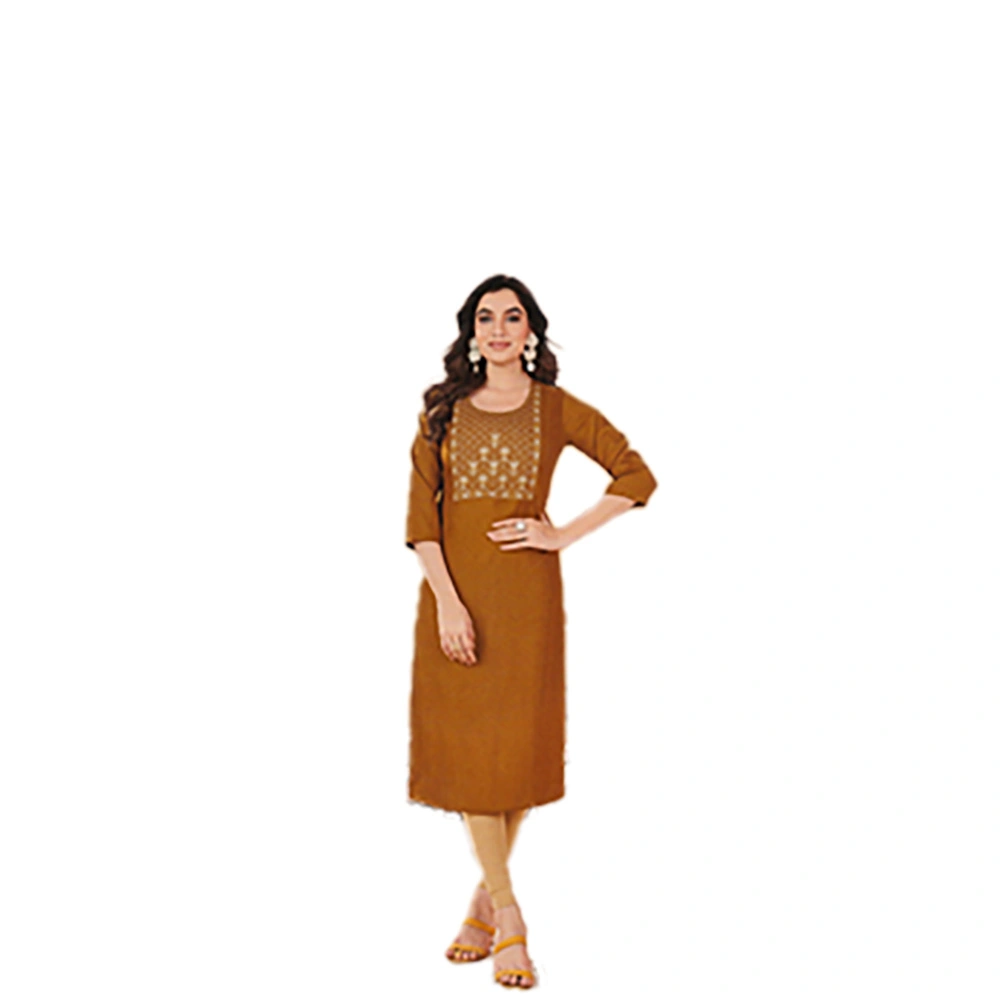 Elegant Mustard Anarkali Kurti