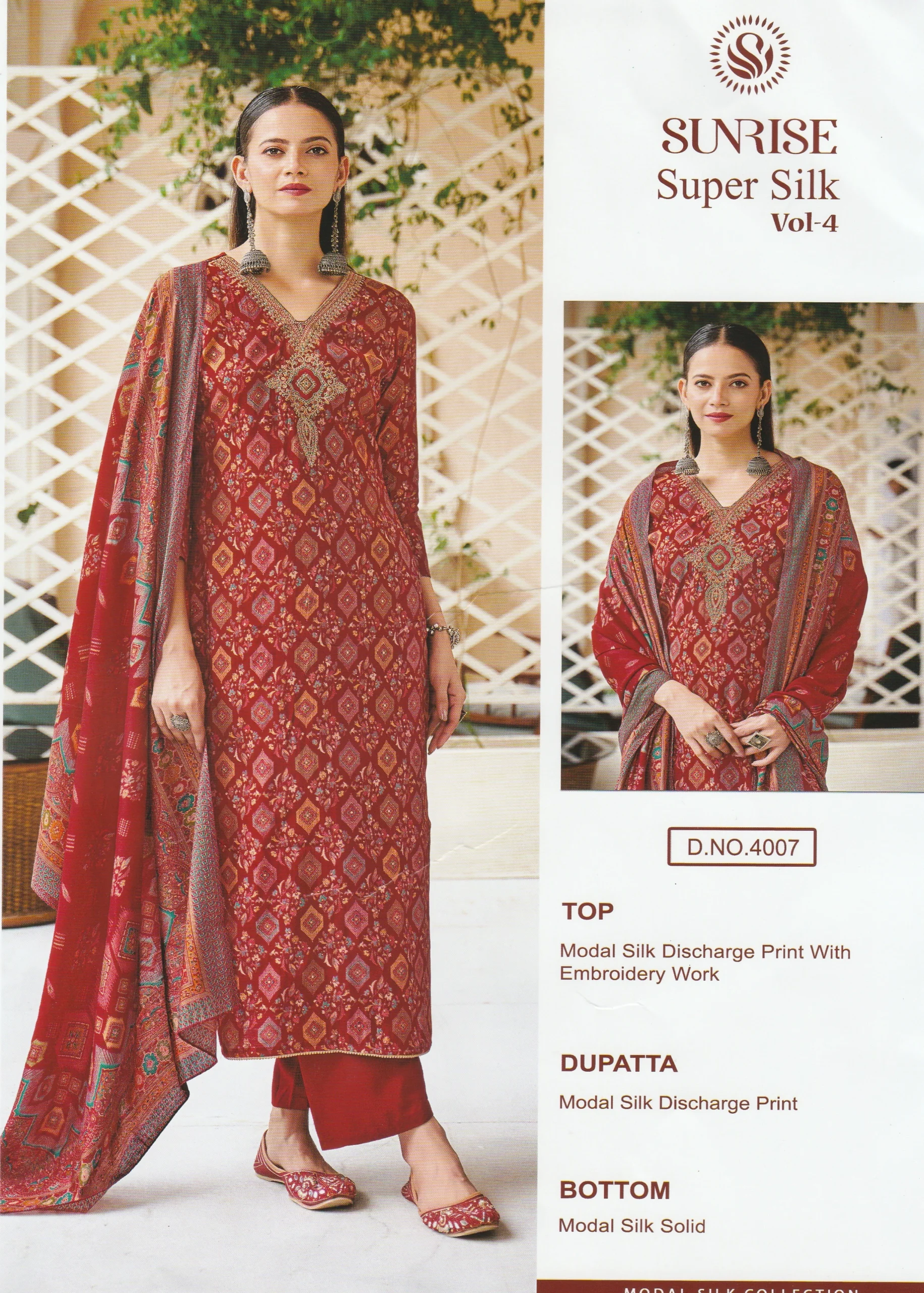 Sunrise Super Silk Traditional Outfit
